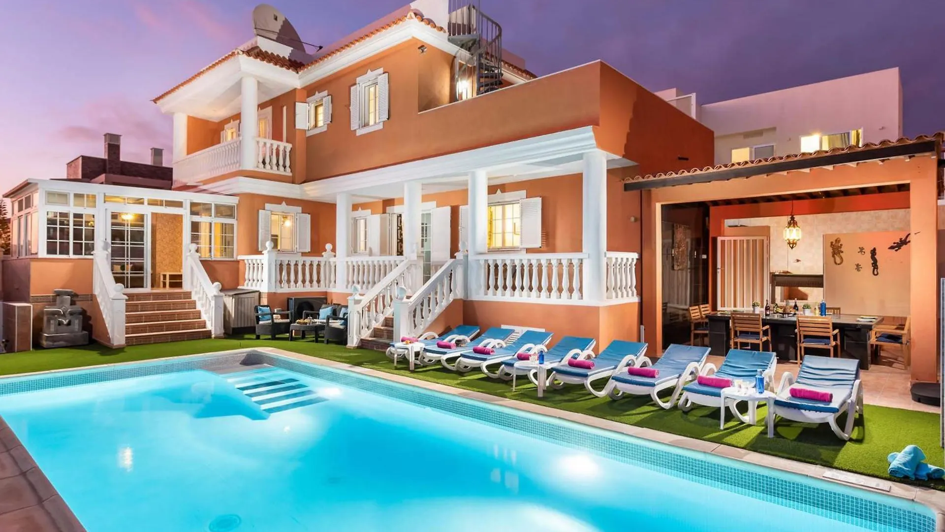 Villa Naranja Mit Beheiztem Pool Und Meerblick Callao Salvaje